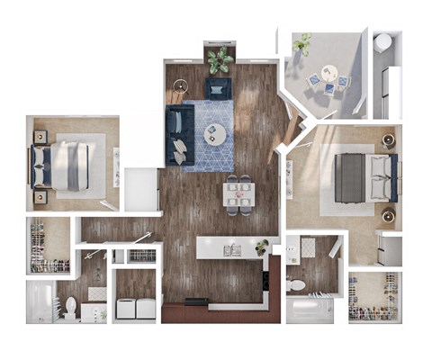 B3 Floorplan at Cambria Apartments in Gilbert Arizona